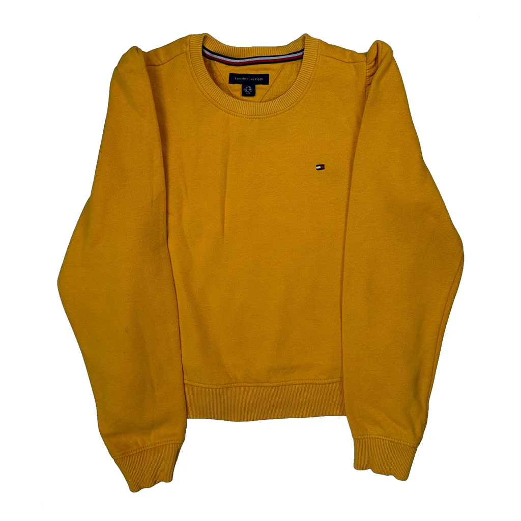Age 12-14 Tommy Hilfiger Sweatshirt - Large Yellow Cotton