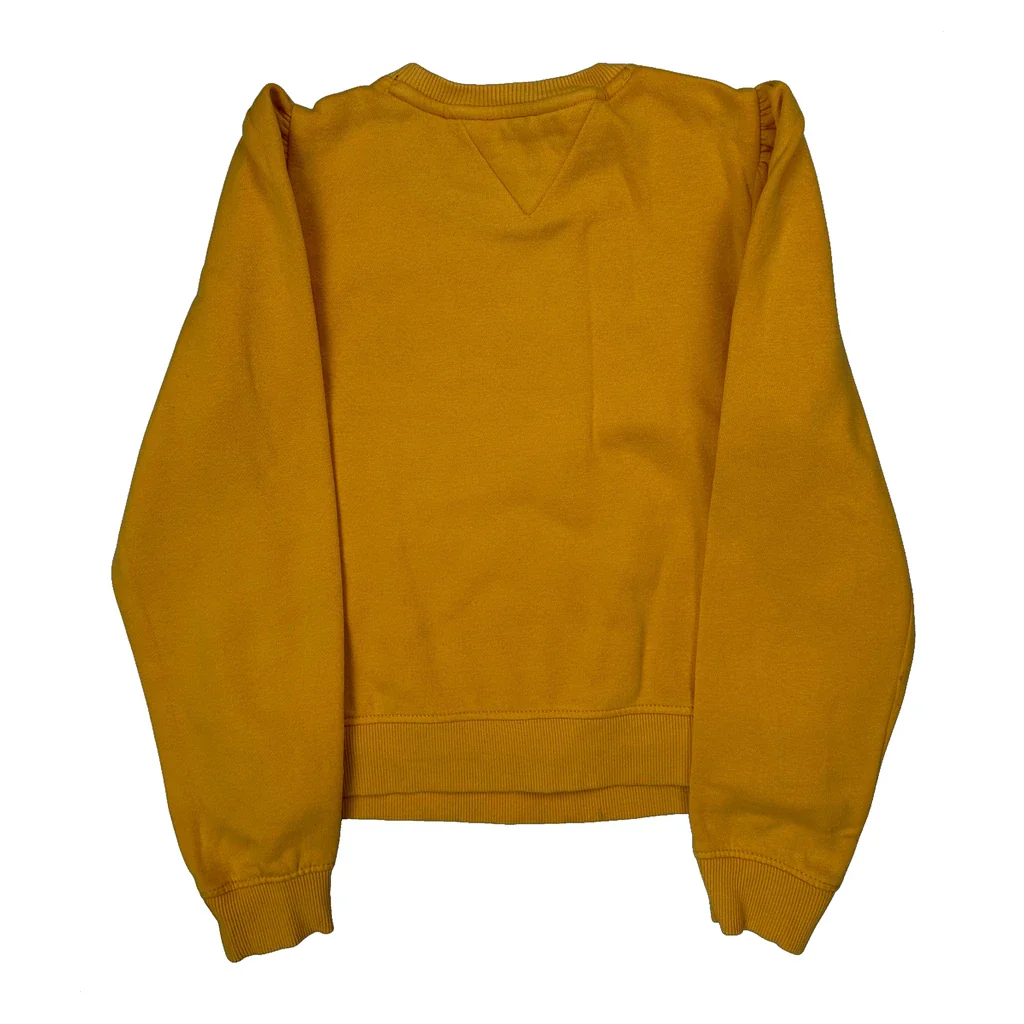 Age 12-14 Tommy Hilfiger Sweatshirt - Large Yellow Cotton - Image 2