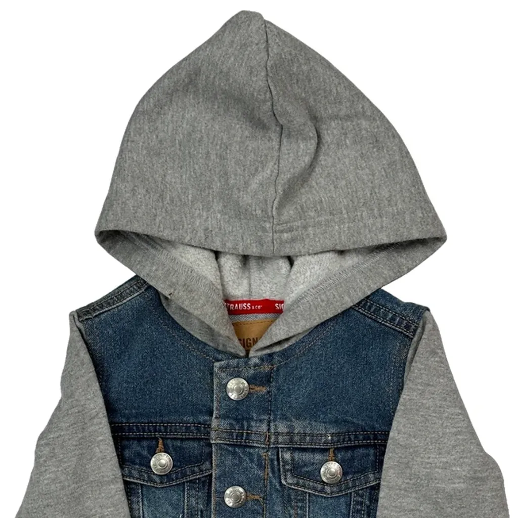 Age 12-18 Months Levis Denim Jacket - 3XS Blue Cotton - Image 5
