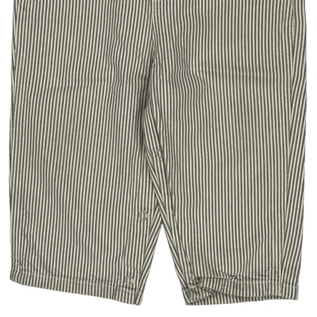 Age 12-18 Months Tommy Hilfiger Striped Overalls - 3XS Gray Cotton - Image 6