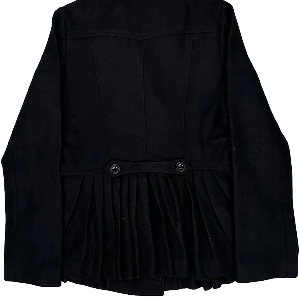 Age 12 Burberry Jacket - Large Black Wool - Image 7
