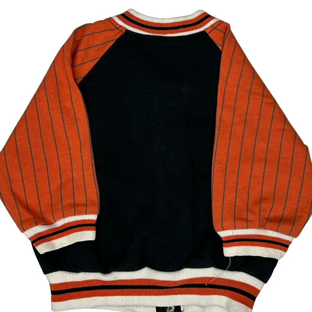 Age 12 Months Harley Davidson Striped Varsity Jacket - 2XS Black Cotton Blend - Image 8