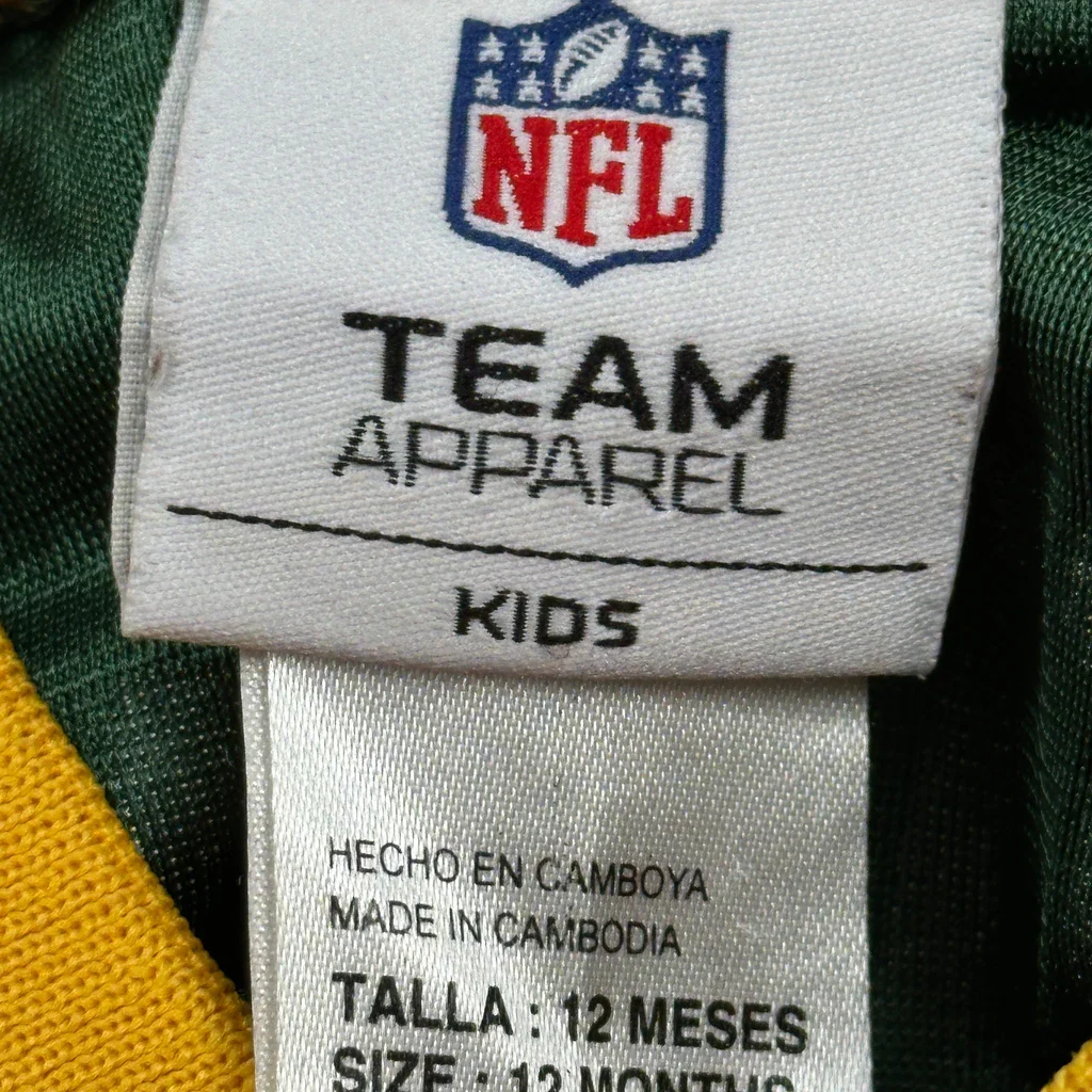 Age 12 Months Nfl Green Bay Packers Football Jersey - 3XS Green Polyester - Image 3
