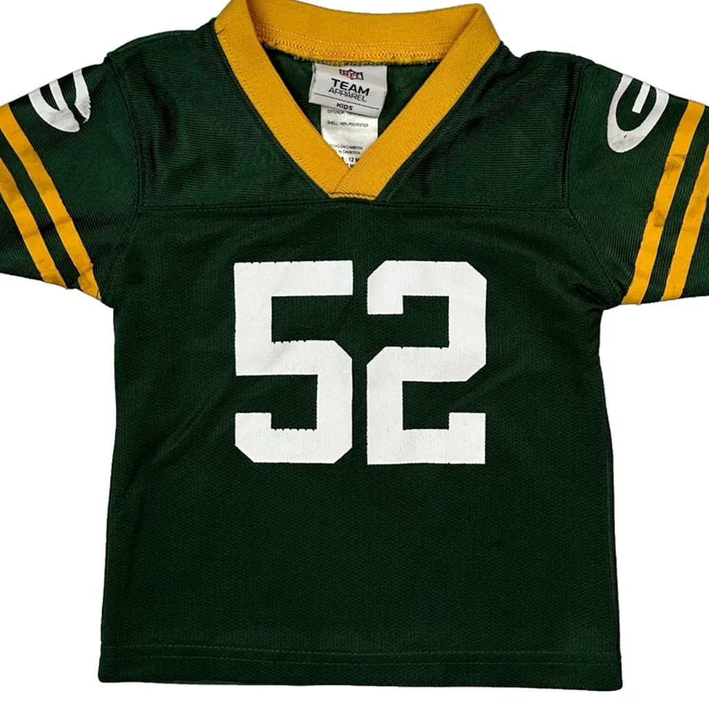 Age 12 Months Nfl Green Bay Packers Football Jersey - 3XS Green Polyester - Image 4
