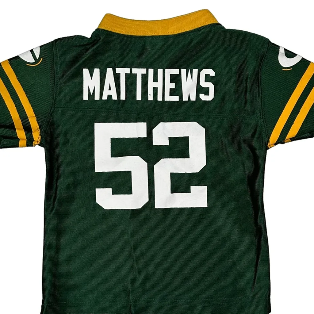 Age 12 Months Nfl Green Bay Packers Football Jersey - 3XS Green Polyester - Image 6