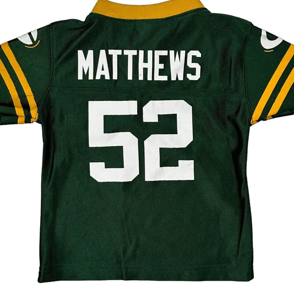 Age 12 Months Nfl Green Bay Packers Football Jersey - 3XS Green Polyester - Image 7