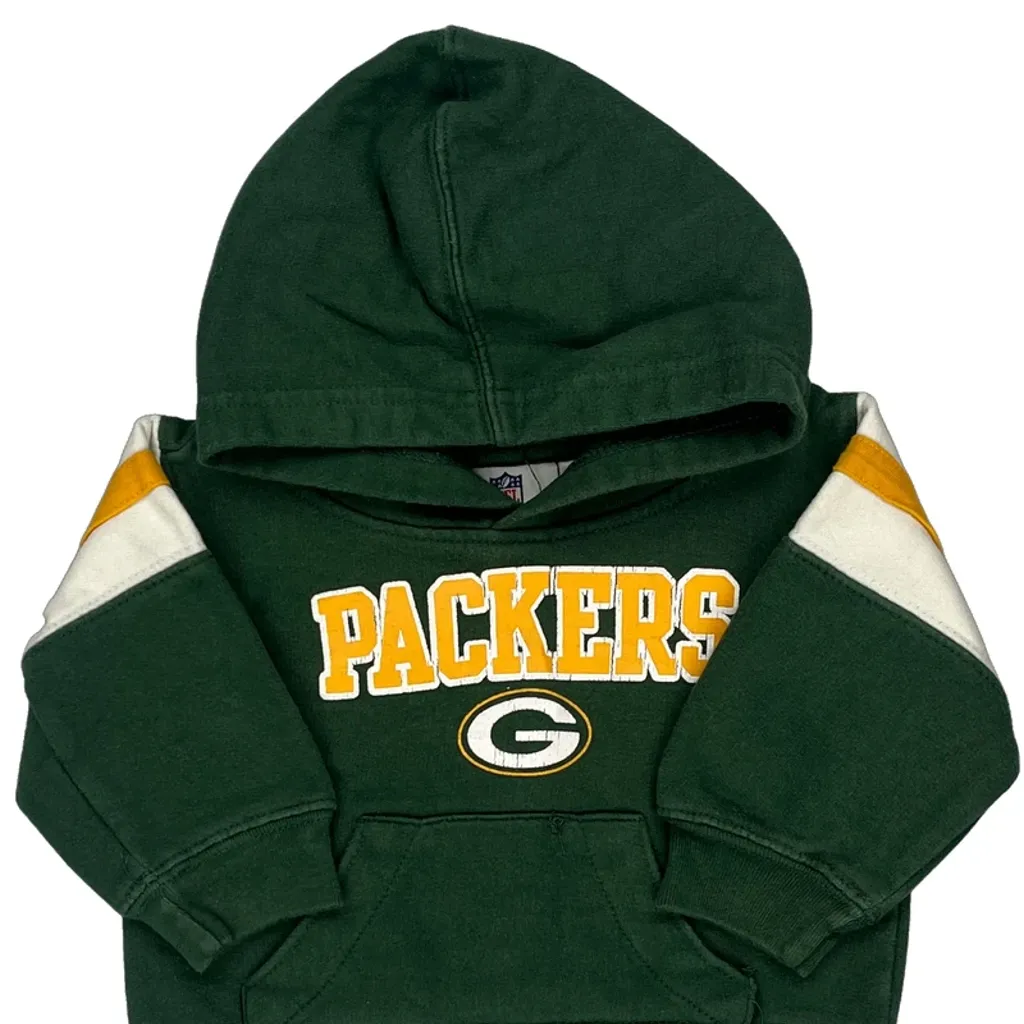 Age 12 Months Nfl Packers Hoodie - 3XS Green Cotton Blend - Image 5