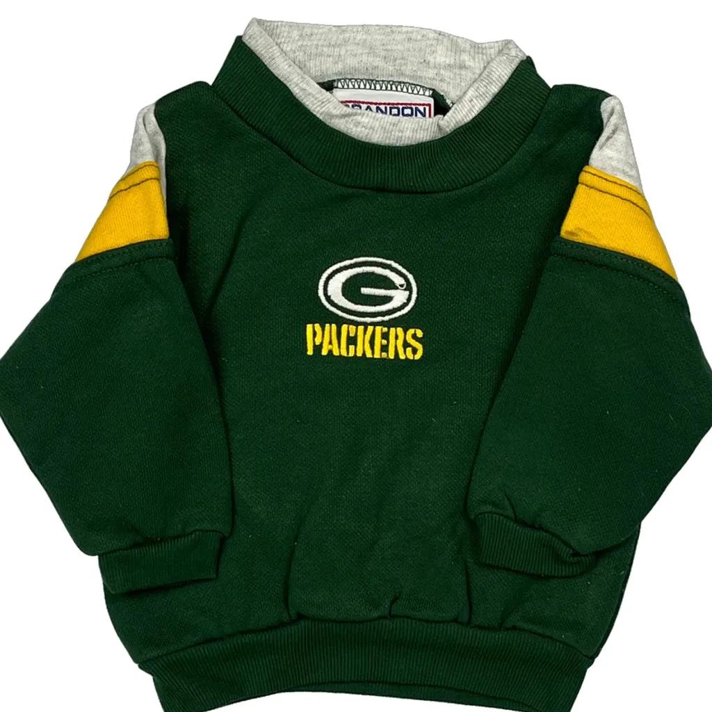 Age 12 Months Nfl Packers Sweatshirt - 3XS Green Cotton - Image 4