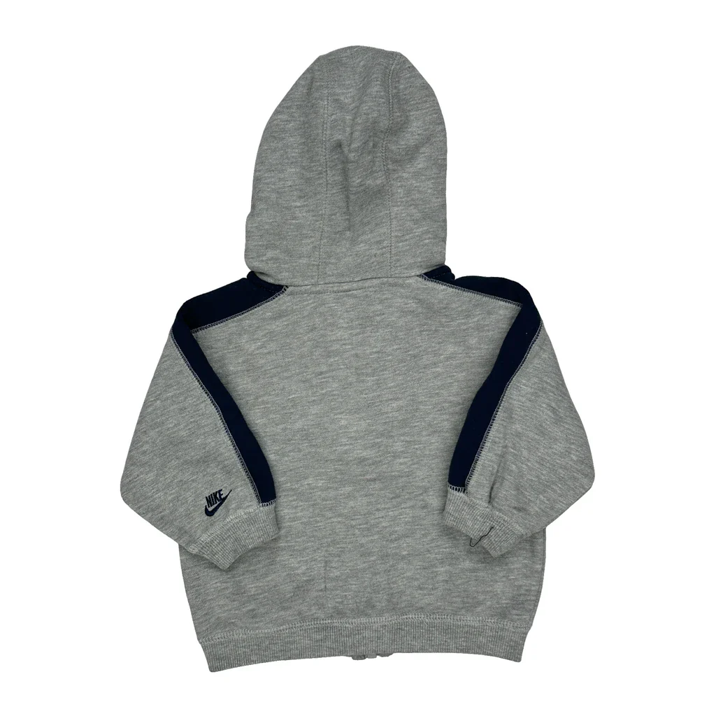 Age 12 Months Nike Spellout Hoodie - 2XS Grey Cotton - Image 2