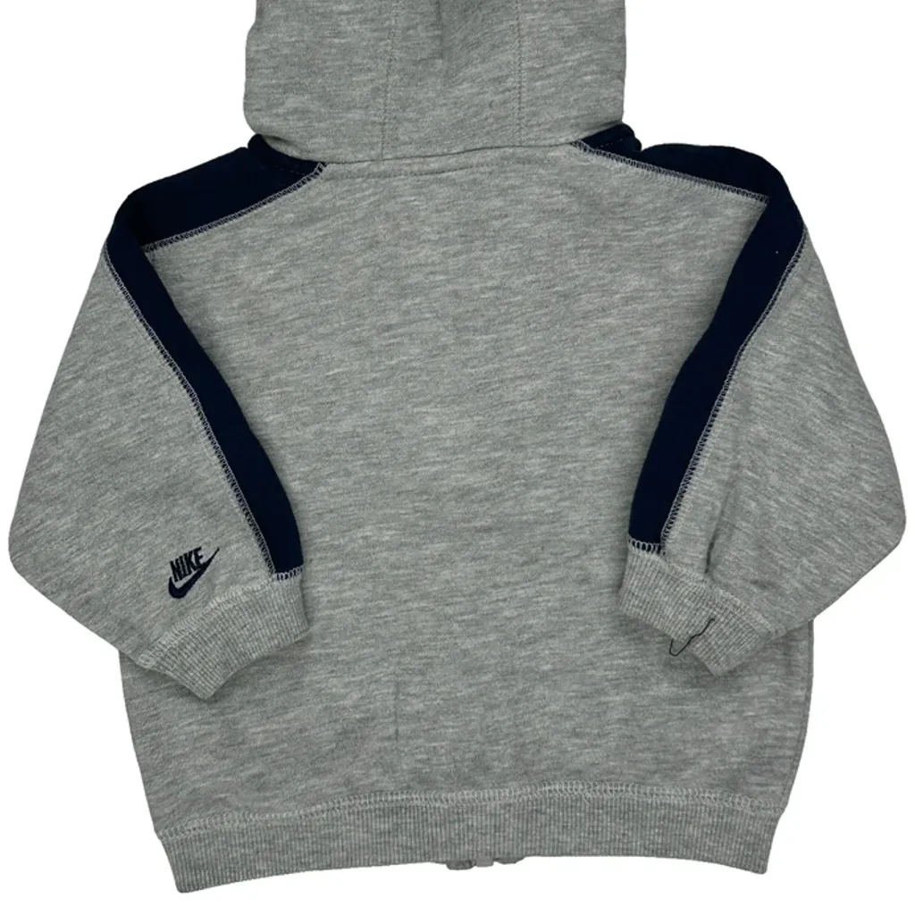 Age 12 Months Nike Spellout Hoodie - 2XS Grey Cotton - Image 7