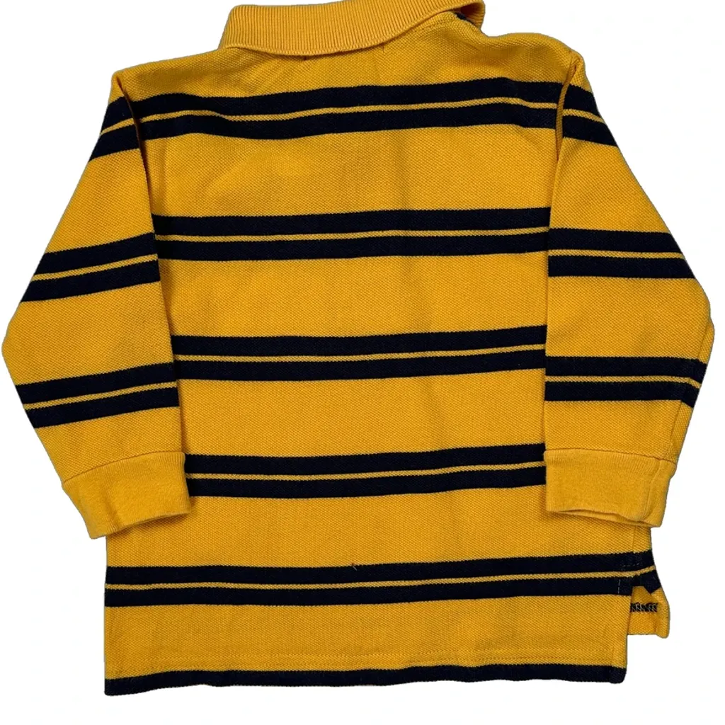Age 12 Months Polo By Ralph Lauren Striped Polo Shirt - XS Yellow Cotton - Image 7