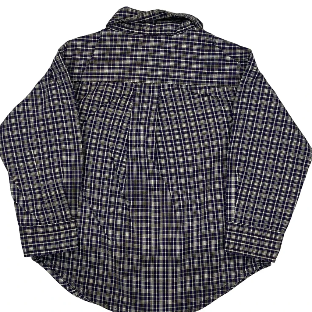 Age 12 Months Ralph Lauren Checked Shirt - 3XS Blue Cotton - Image 6