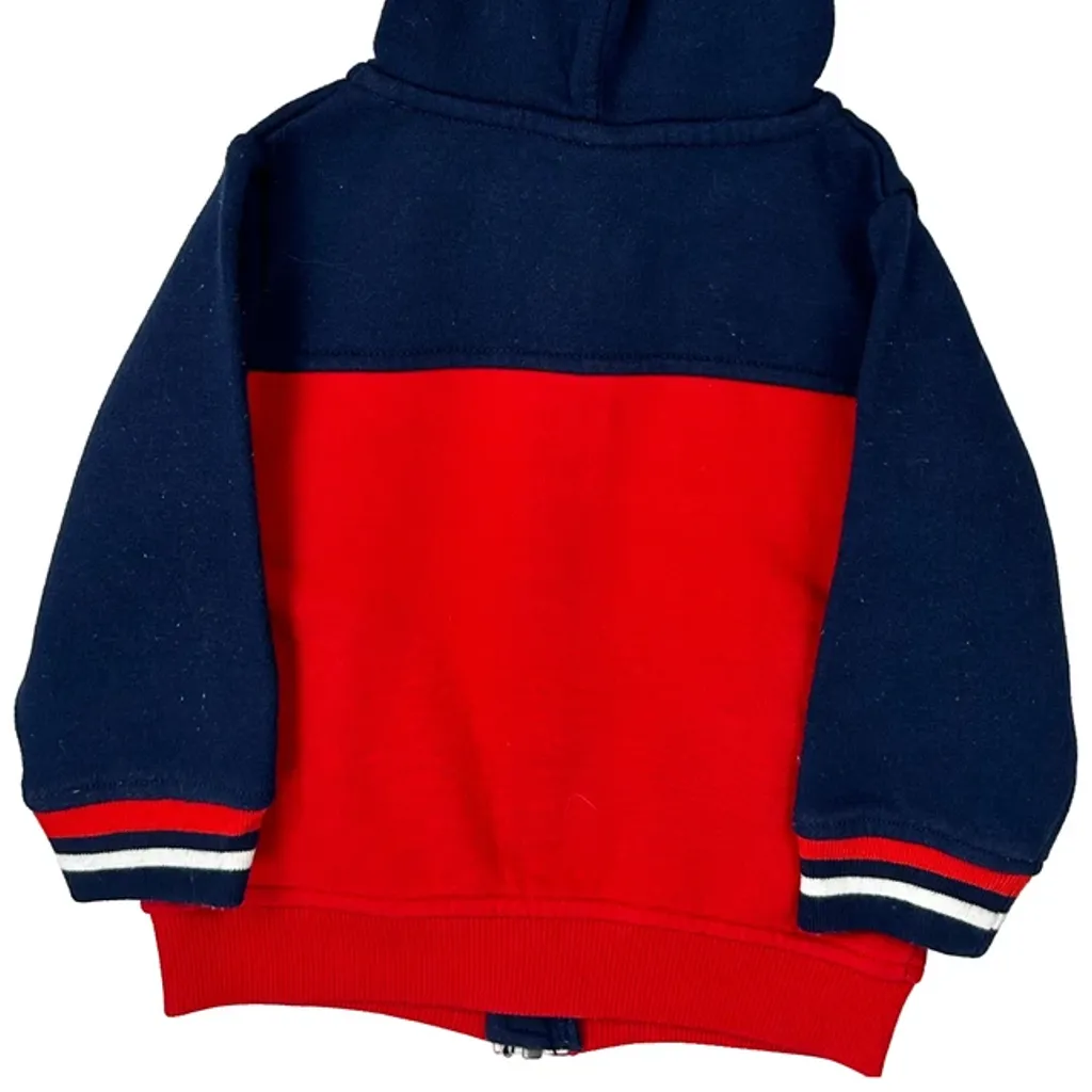 Age 12 Months Tommy Hilfiger Spellout Hoodie - 2XS Navy Cotton - Image 7