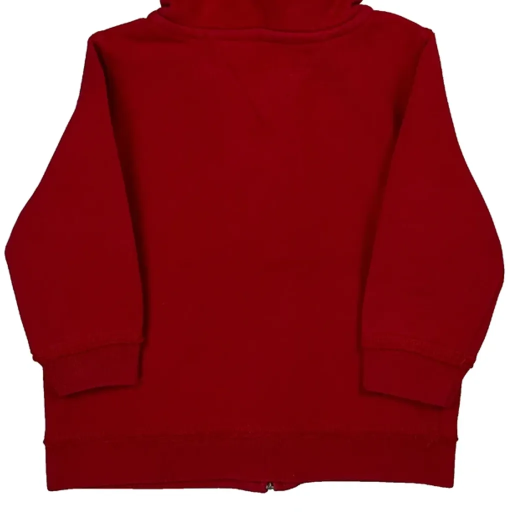 Age 12 Months Tommy Hilfiger Spellout Hoodie - XS Red Cotton - Image 6