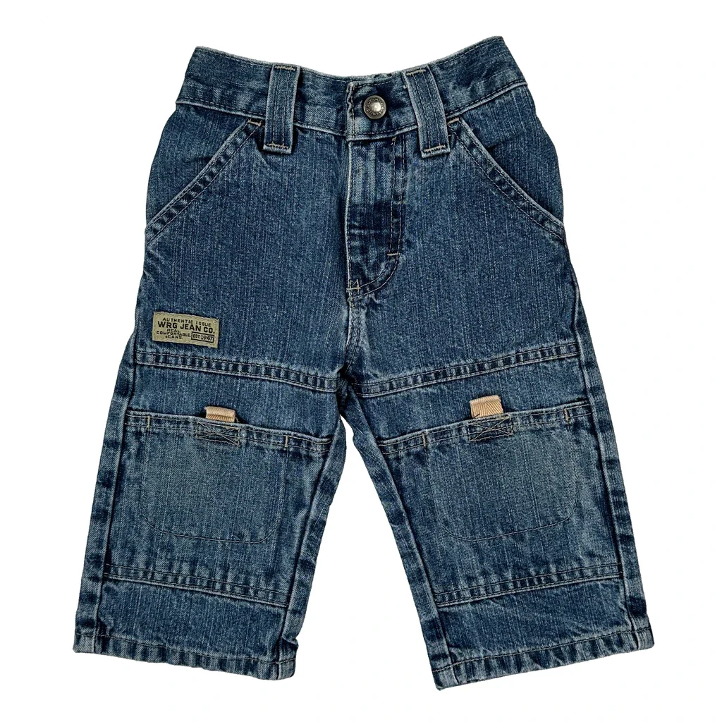 Age 12 Months Wrangler Jeans - Xxx-Smallw 8L Blue Cotton - Image 2