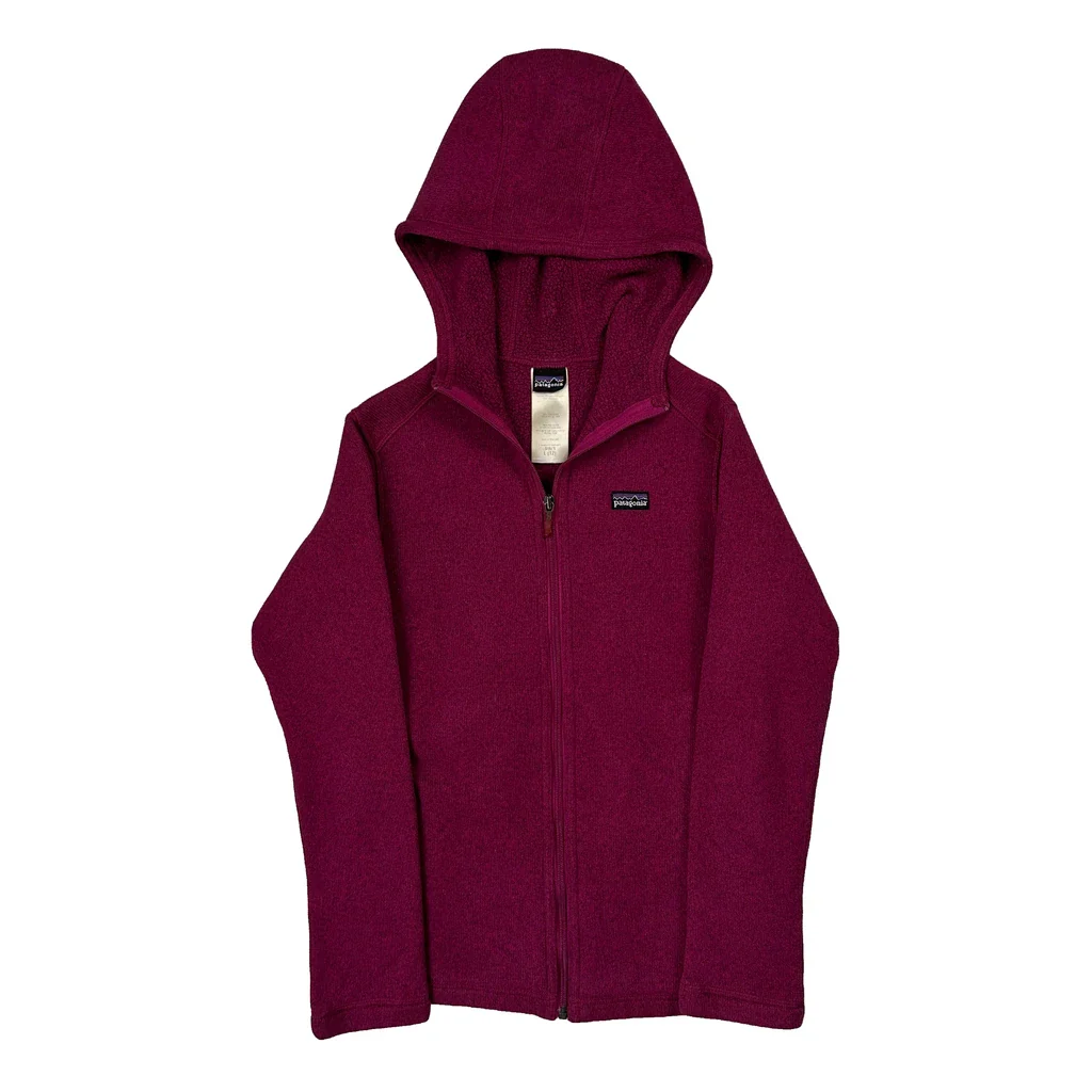 Age 12 Patagonia Fleece - Large Purple Polyester