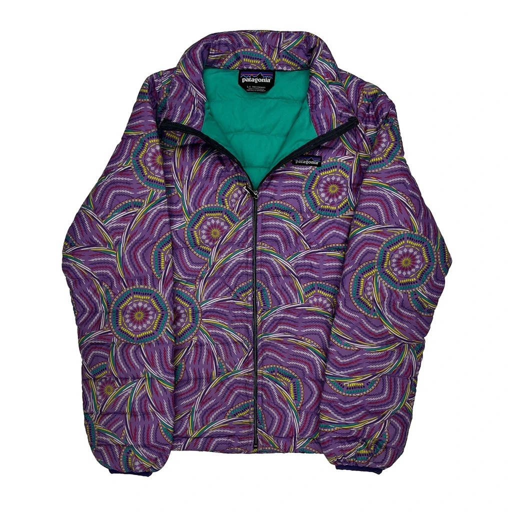 Age 12 Patagonia Puffer - Large Purple Polyester