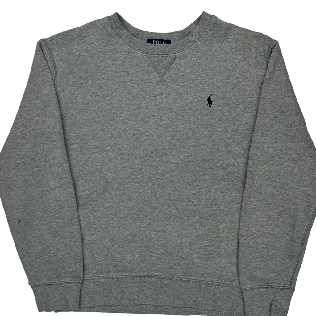Age 12 Polo By Ralph Lauren Sweatshirt - Large Gray Cotton - Image 4