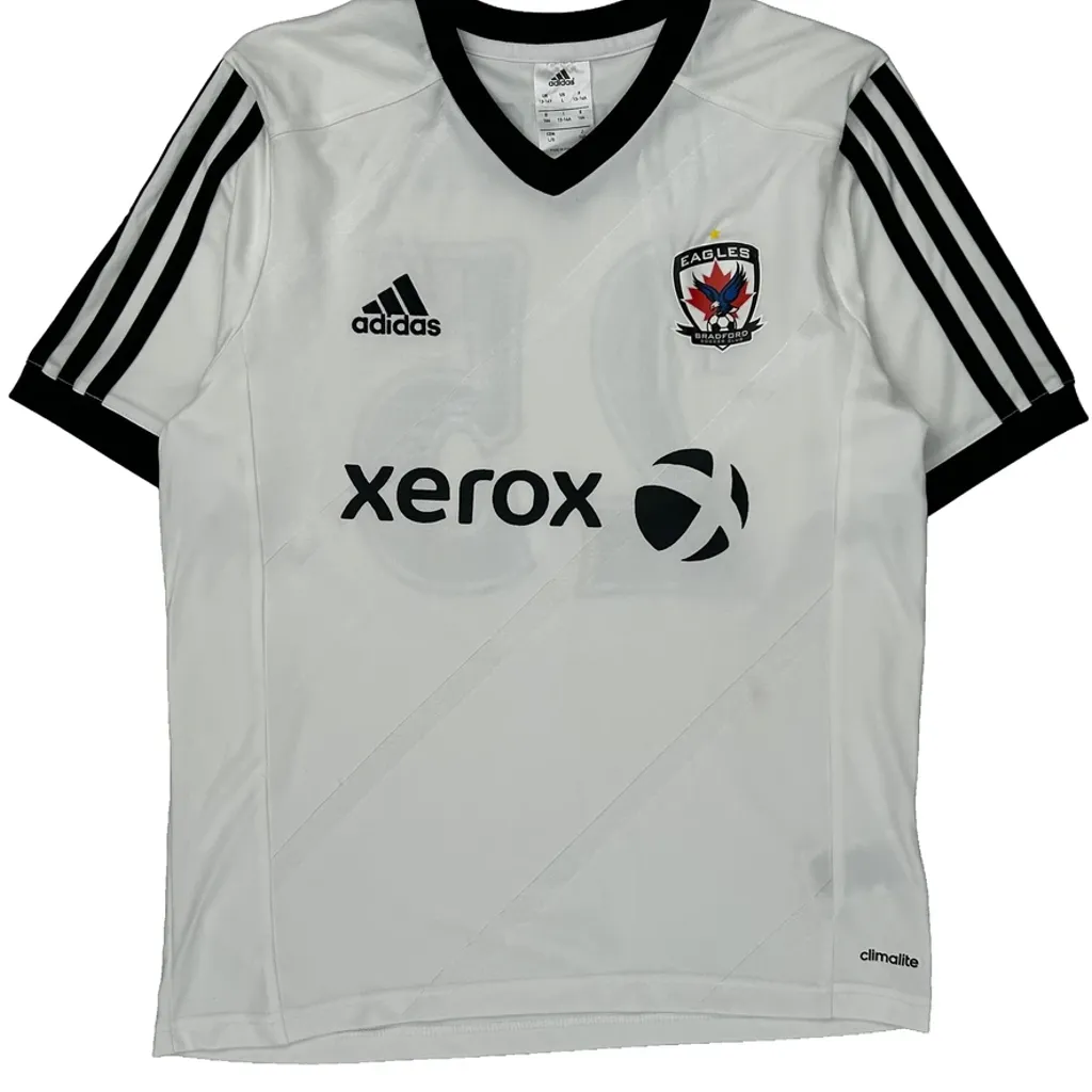 Age 13-14 Adidas Eagles Football Shirt - Large White Polyester - Image 5