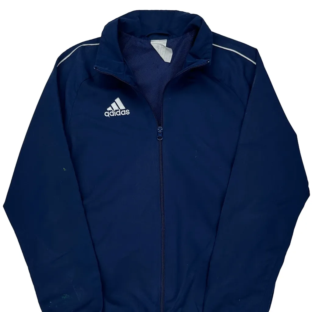 Age 13-14 Adidas Track Jacket - Large Blue Polyester - Image 5