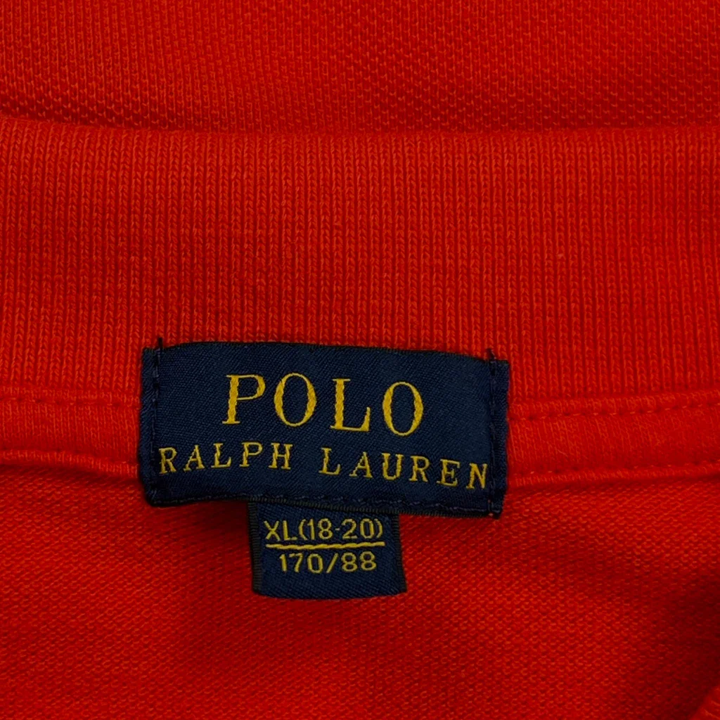 Age 13-14 Polo By Ralph Lauren Polo Shirt - XL Red Cotton - Image 3