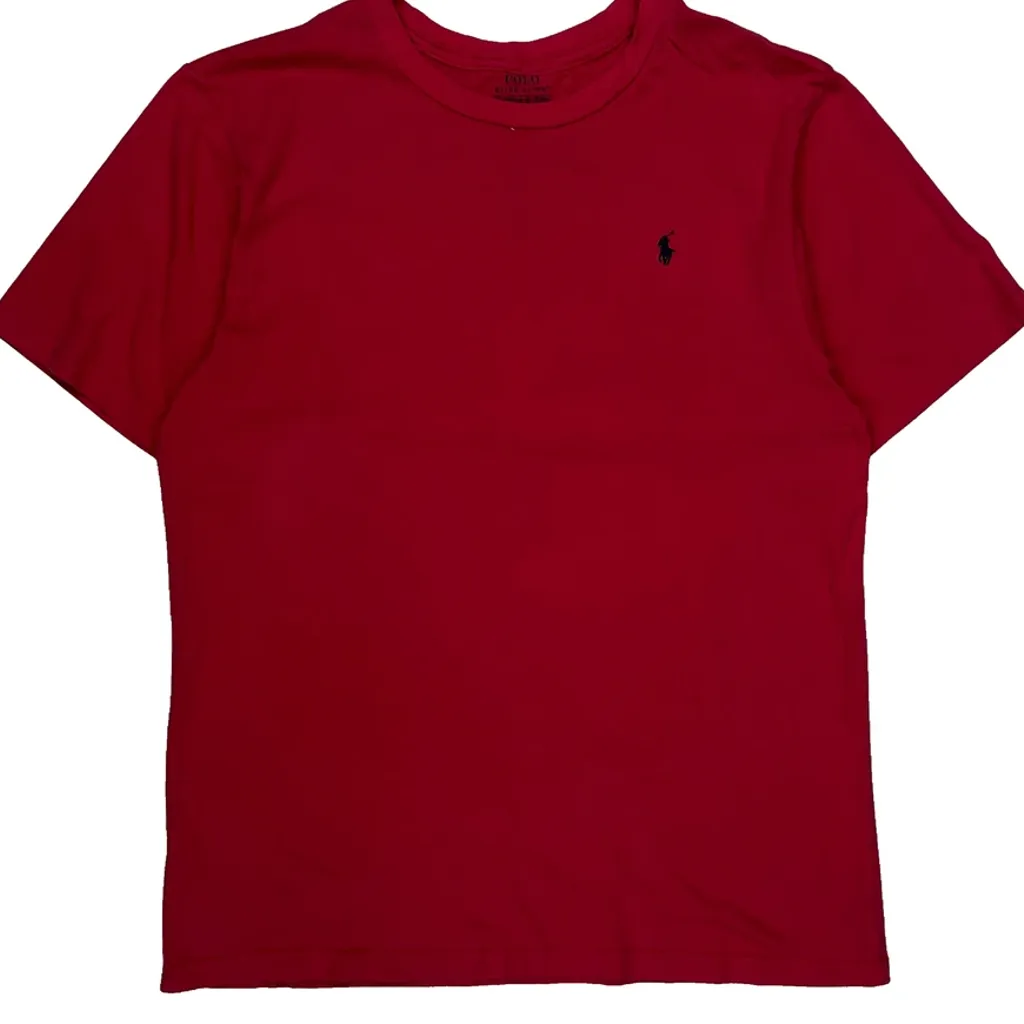 Age 13-14 Polo By Ralph Lauren T-Shirt - XL Red Cotton - Image 4