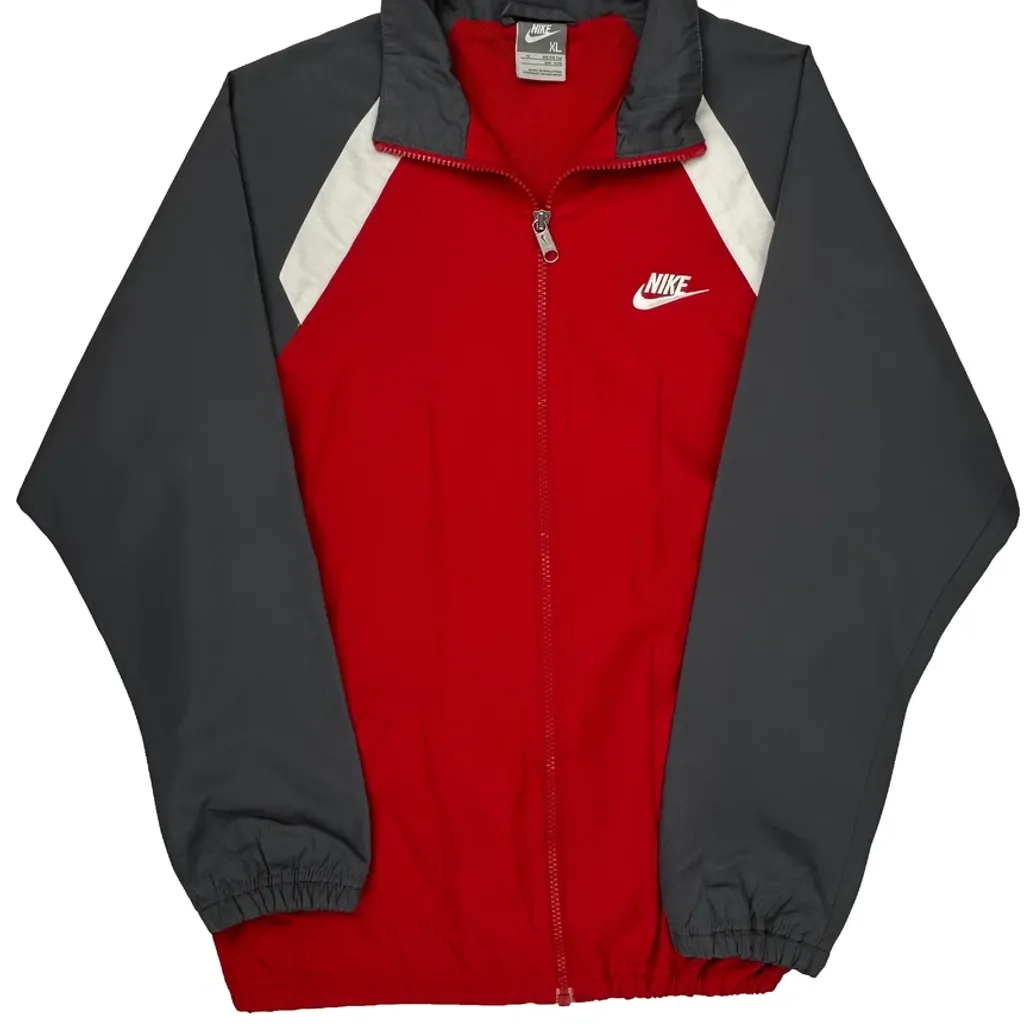 Age 13-15 Nike Track Jacket - XL Red Polyester - Image 4