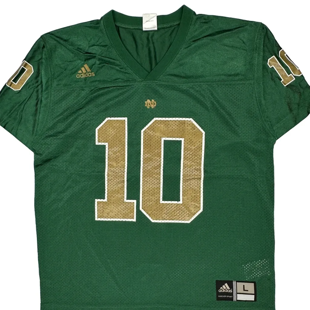 Age 14-16 Adidas Football Football Jersey - Large Gold Polyester - Image 4