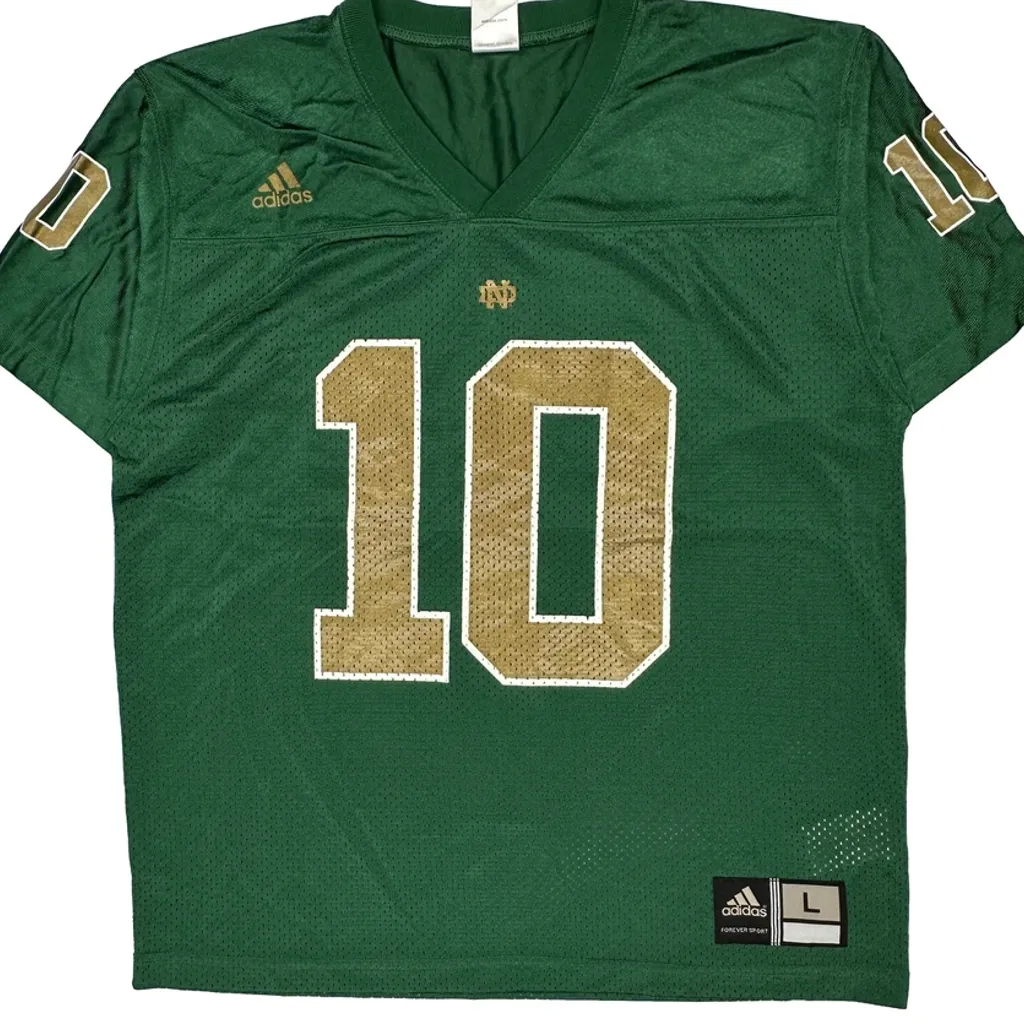 Age 14-16 Adidas Football Football Jersey - Large Gold Polyester - Image 5