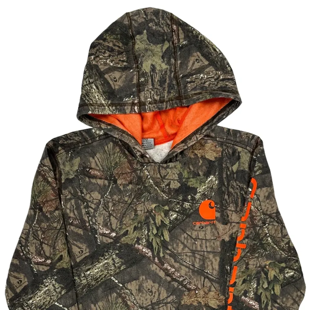Age 14-16 Carhartt Camo Hoodie - Large Camo Cotton Blend - Image 4