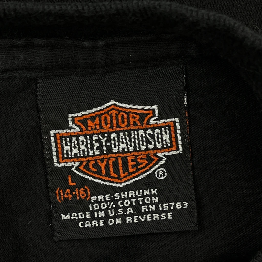 Age 14-16 Harley Davidson Ocean City Maryland T-Shirt - Large Black Cotton - Image 3
