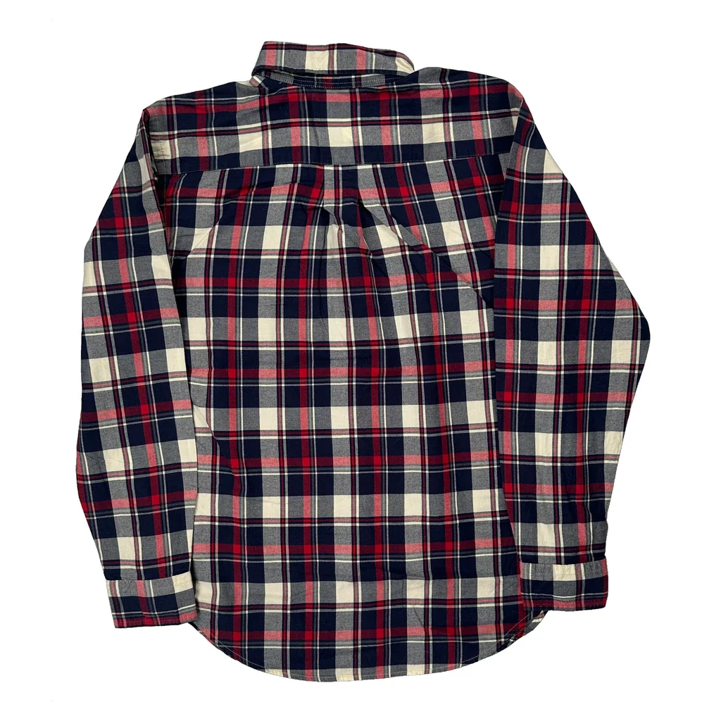 Age 14-16 Ralph Lauren Checked Flannel Shirt - Large Multicoloured Cotton - Image 2