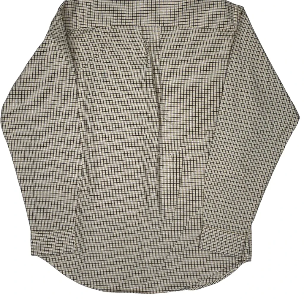 Age 14-16 Ralph Lauren Checked Shirt - Large Beige Cotton - Image 7