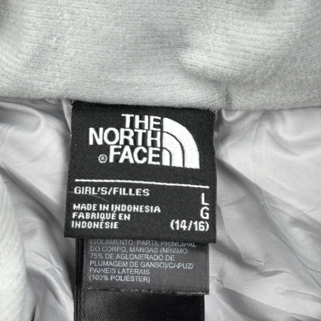 Age 14-16 The North Face Puffer - Large Grey Down - Image 3