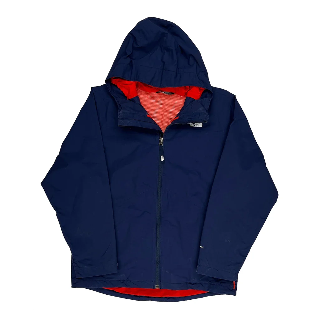 Age 14-16 The North Face Waterproof Jacket - Large Navy Polyester