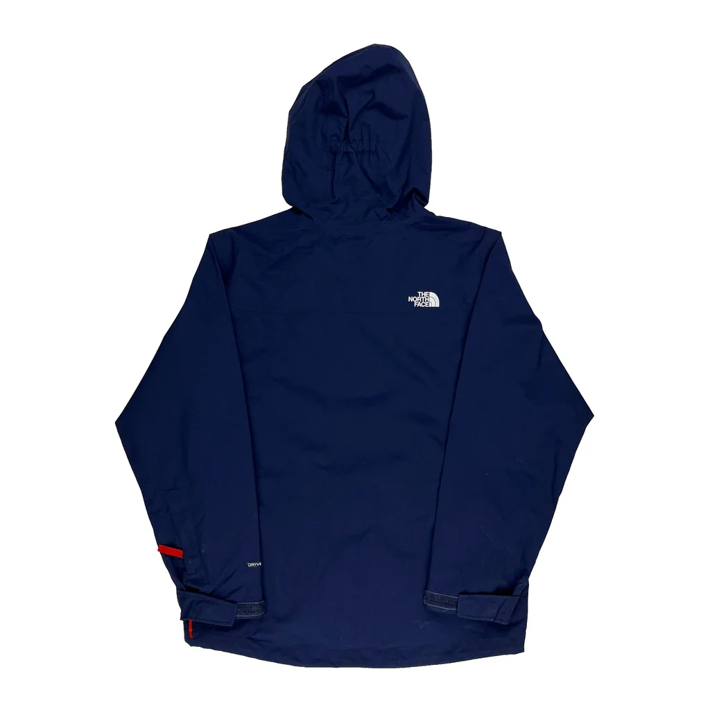 Age 14-16 The North Face Waterproof Jacket - Large Navy Polyester - Image 2