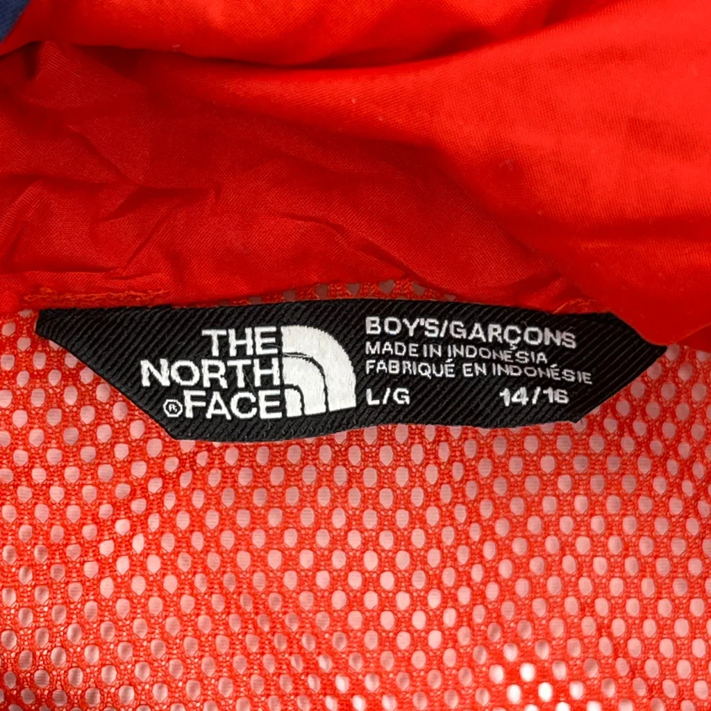 Age 14-16 The North Face Waterproof Jacket - Large Navy Polyester - Image 3