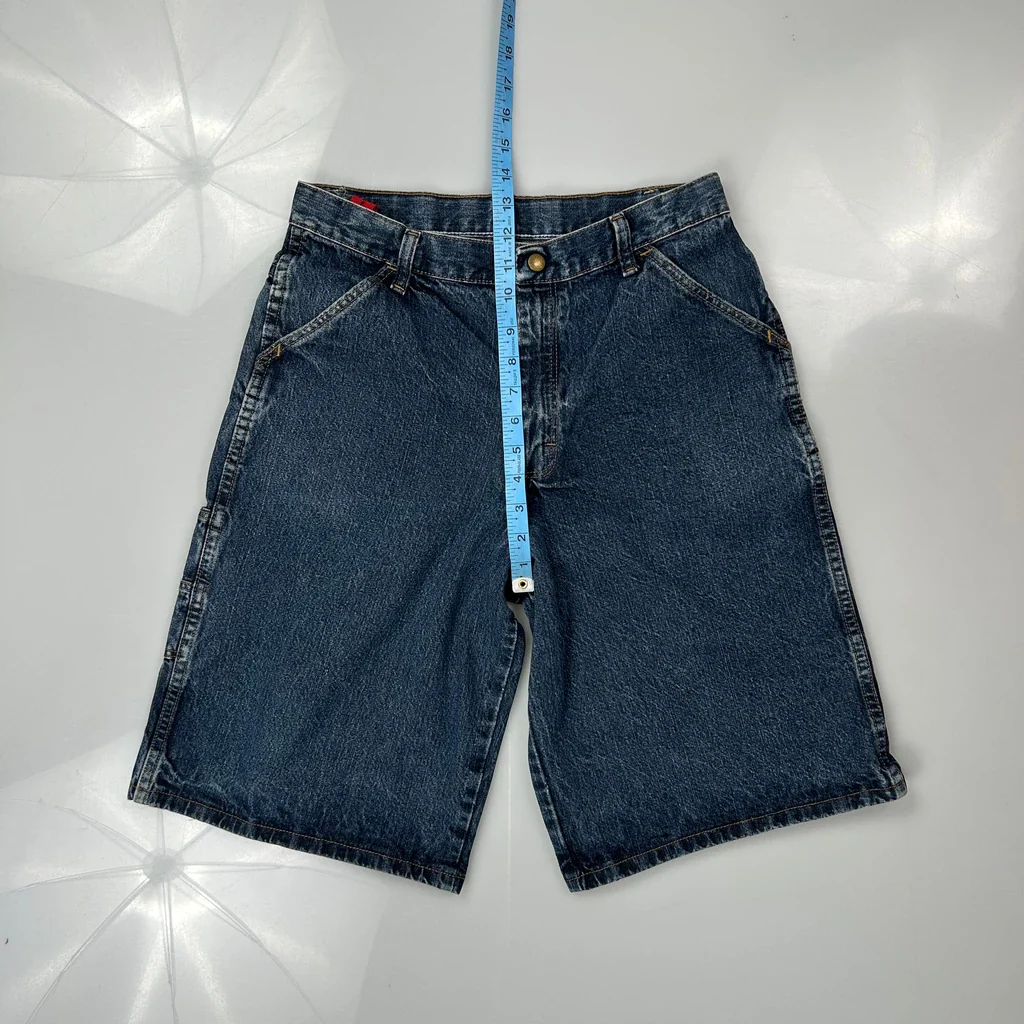 Age 14-16 Unbranded Denim Shorts - 28W 12L Blue Cotton - Image 4