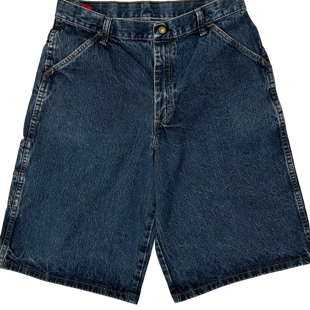 Age 14-16 Unbranded Denim Shorts - 28W 12L Blue Cotton - Image 9