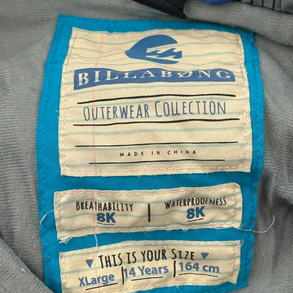 Age 14 Billabong Outerwear Collection Ski Jacket - XL Blue Polyester - Image 3