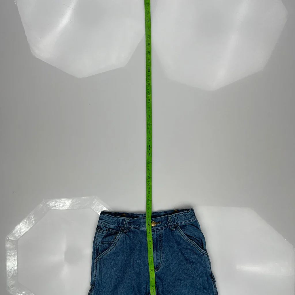 Age 14 Carhartt Carpenter Jeans - 24W 27L Blue Cotton - Image 4