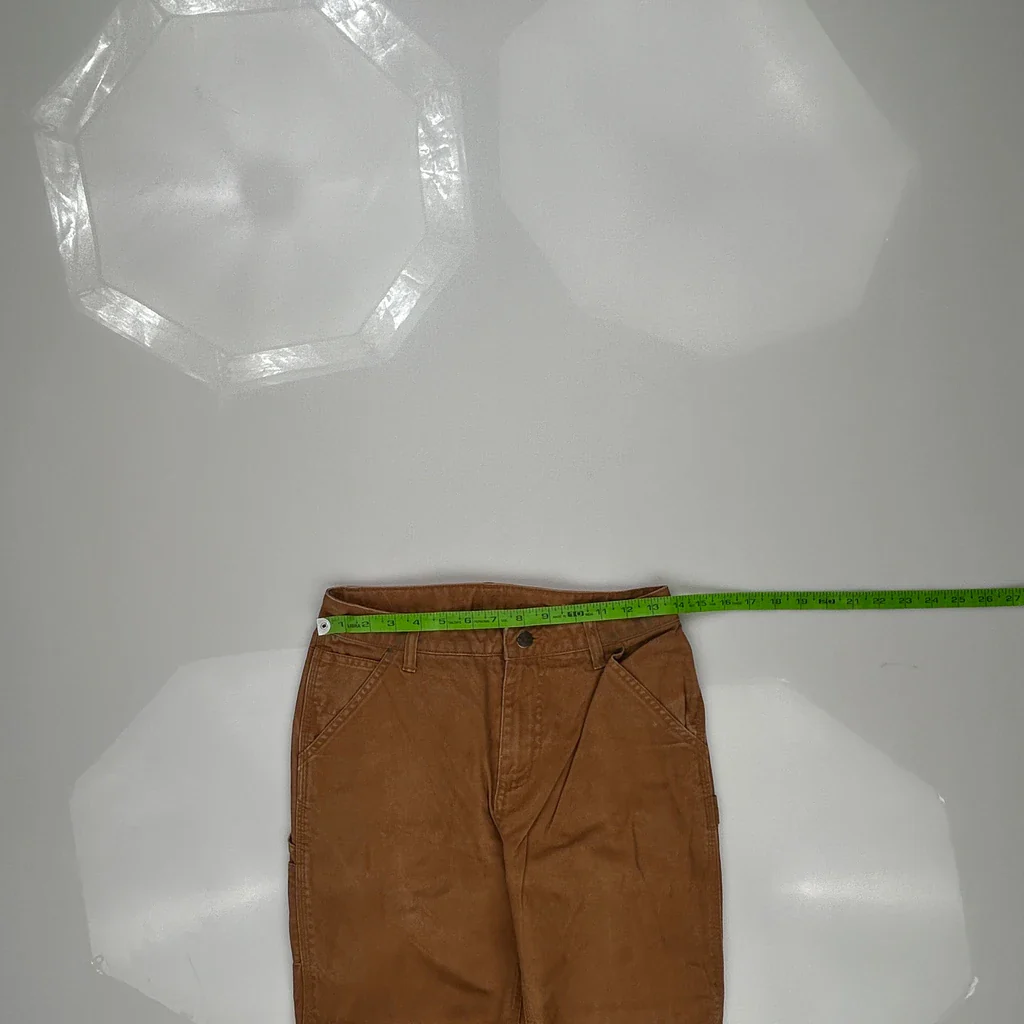 Age 14 Carhartt Carpenter Pants - Largew 31L Brown Cotton - Image 3