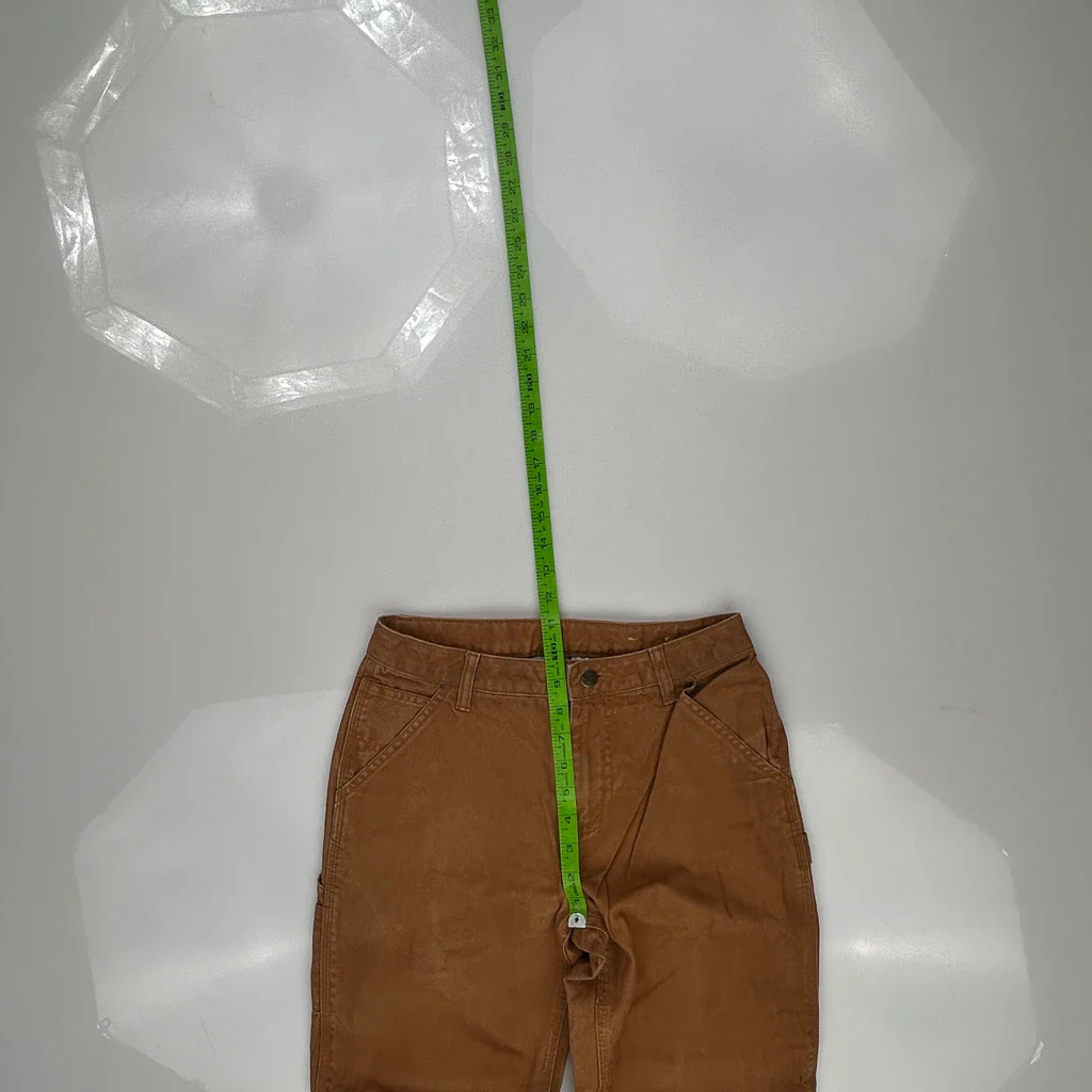 Age 14 Carhartt Carpenter Pants - Largew 31L Brown Cotton - Image 4