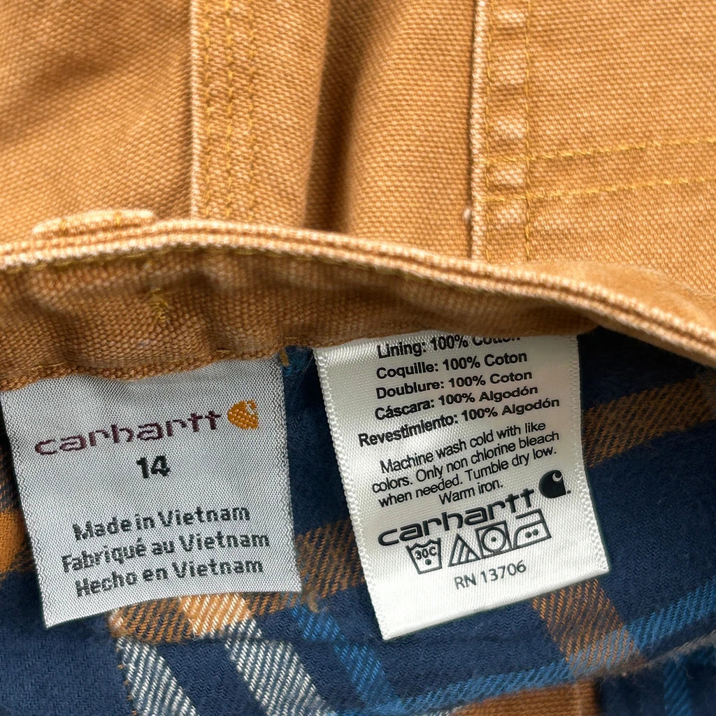 Age 14 Carhartt Carpenter Pants - Largew 31L Brown Cotton - Image 6