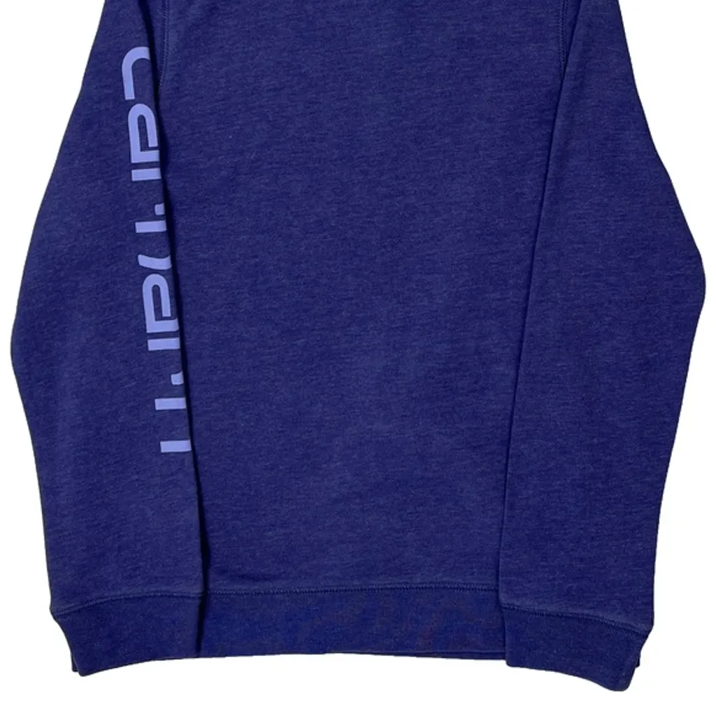 Age 14 Carhartt Hoodie - XL Blue Cotton - Image 7