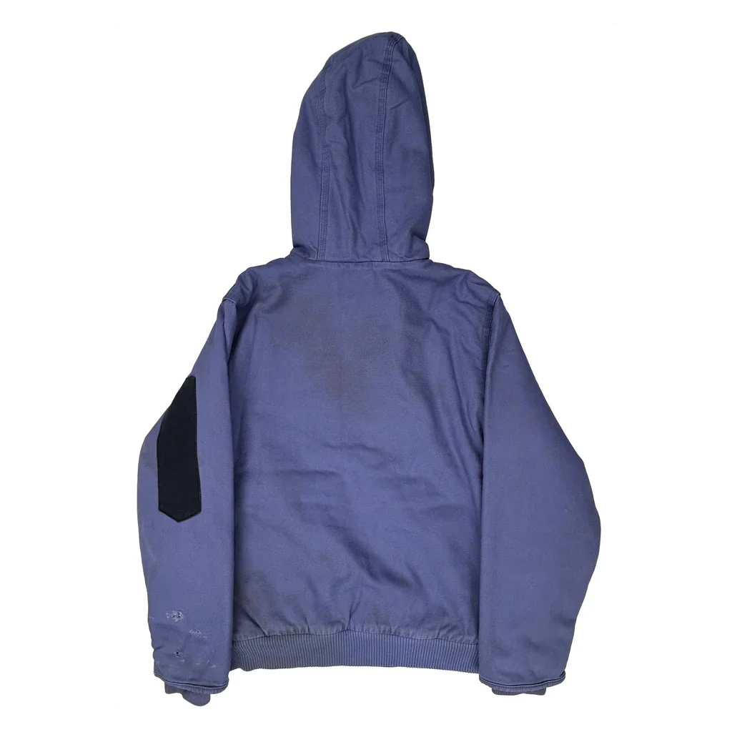 Age 14 Carhartt Jacket - Large Blue Cotton - Image 2