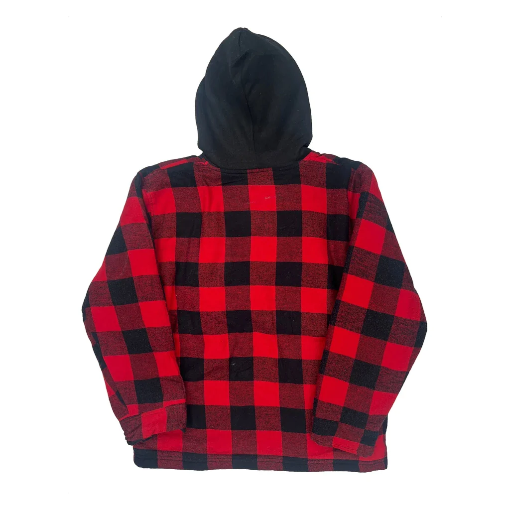 Age 14 Dickies Checked Jacket - Large Red Cotton - Image 2