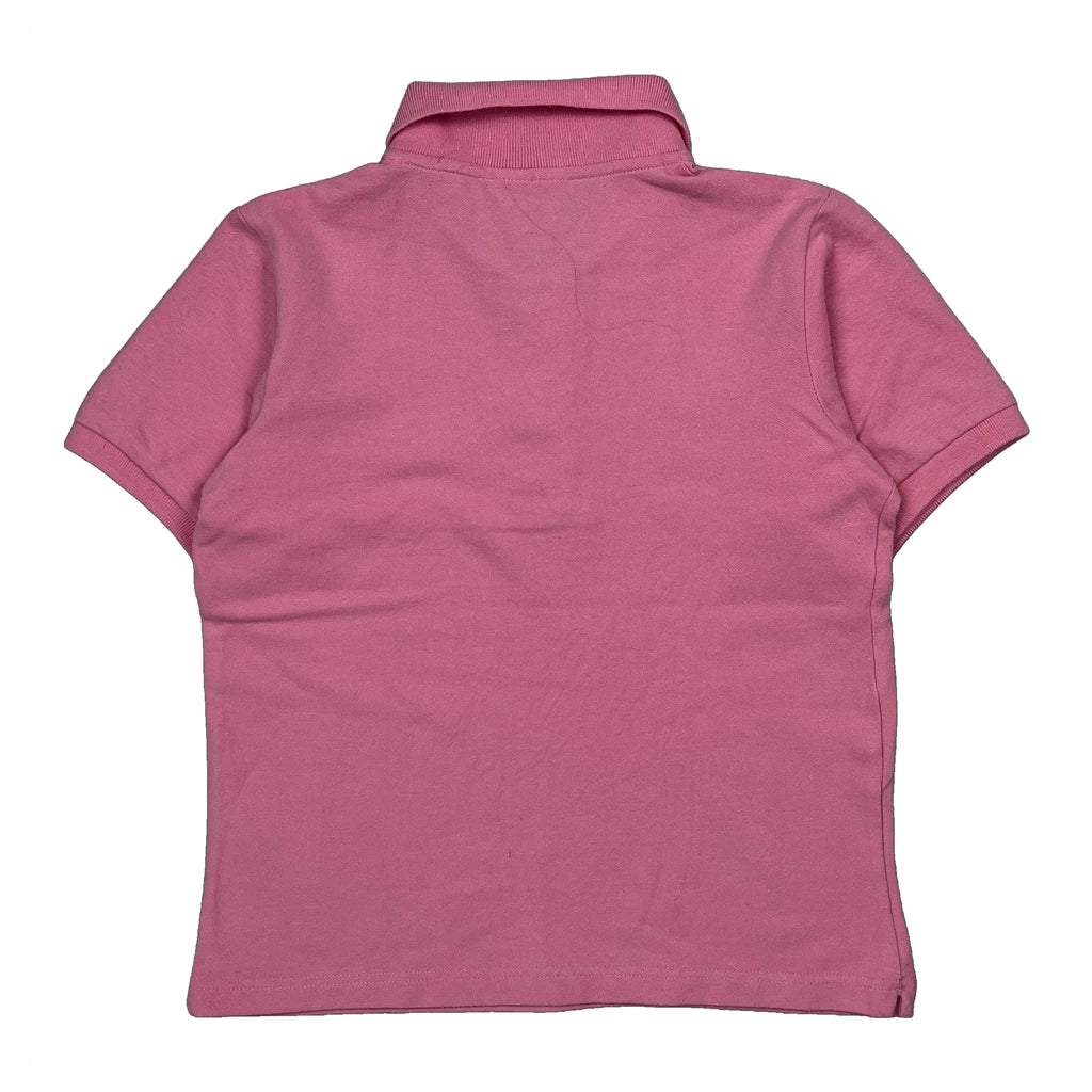 Age 14 Lacoste Polo Shirt - Large Pink Cotton - Image 2