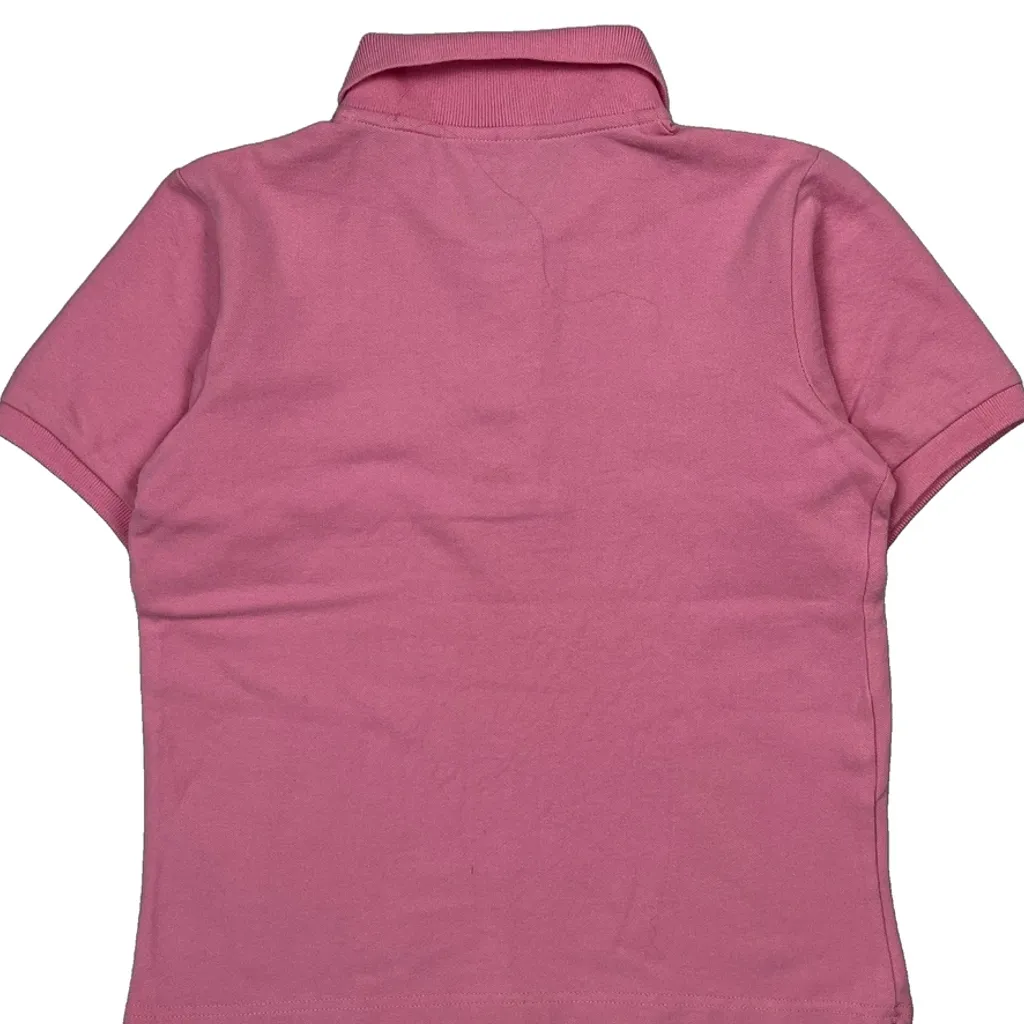 Age 14 Lacoste Polo Shirt - Large Pink Cotton - Image 7