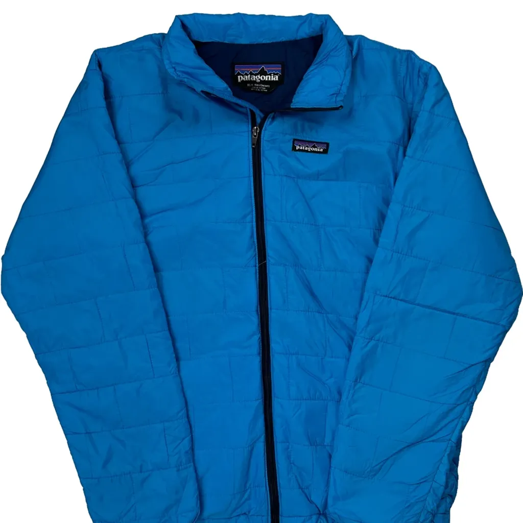 Age 14 Patagonia Puffer - XL Blue Polyester - Image 5